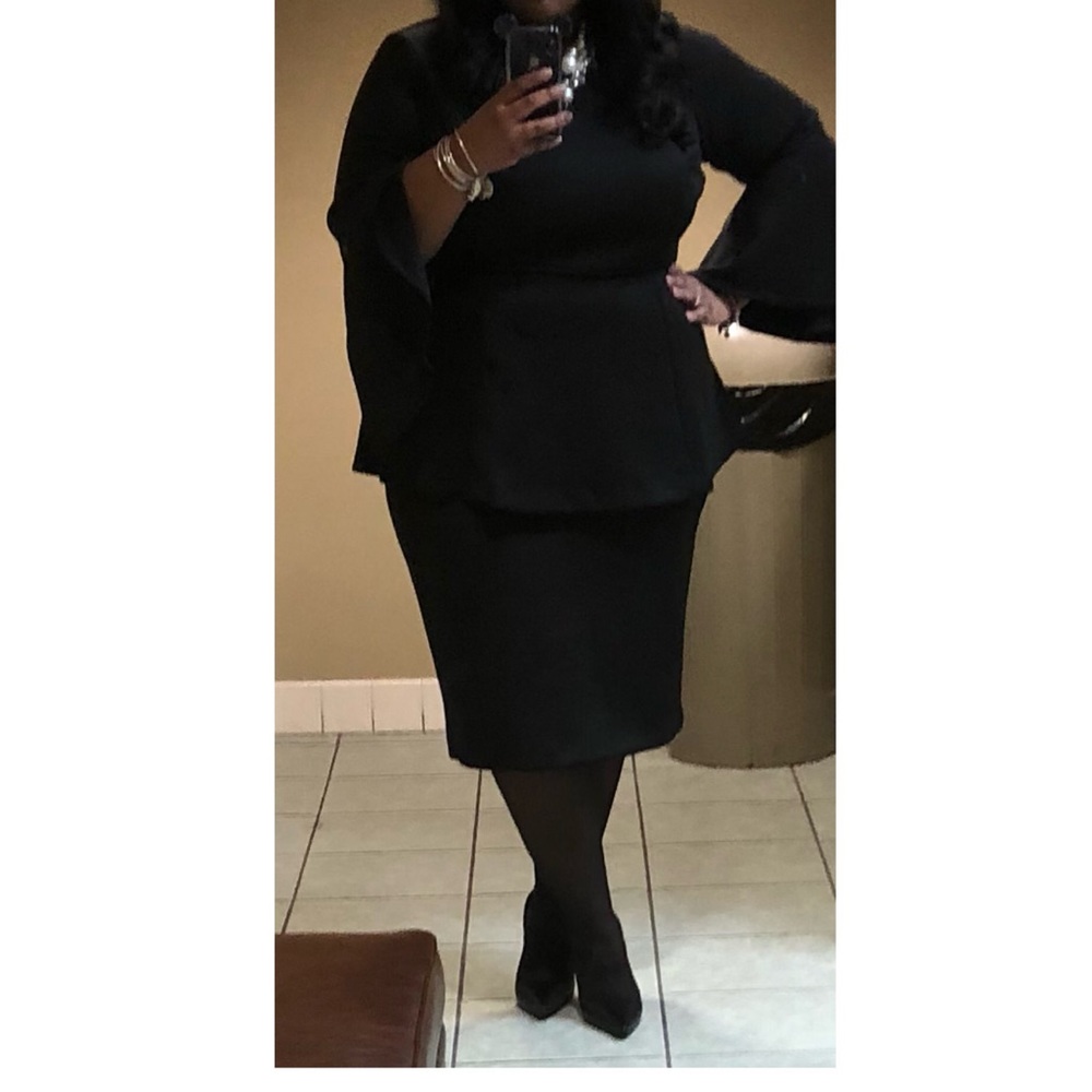 Eloquii two piece skirt and peplum top